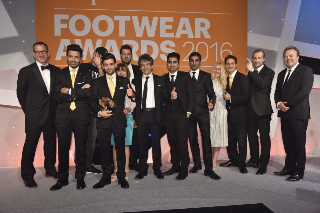 TOWER London team at the Drapers Footwear Awards 2016 — Independent Footwear Retailer of the Year