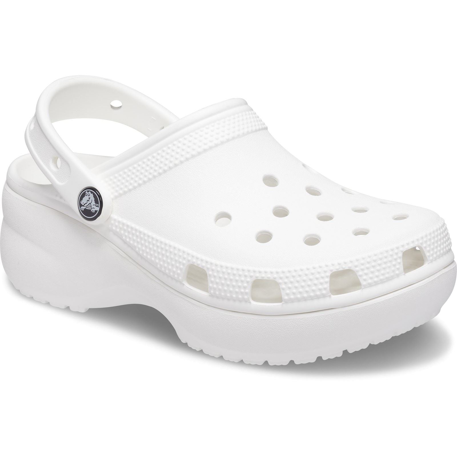 Crocs Classic Platform Slide in White