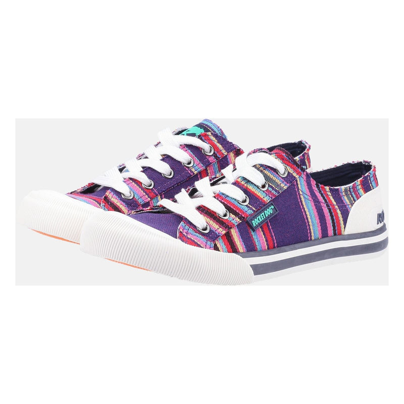 Rocket Dog Jazzin Cotton Women's Purple Multi Trainers