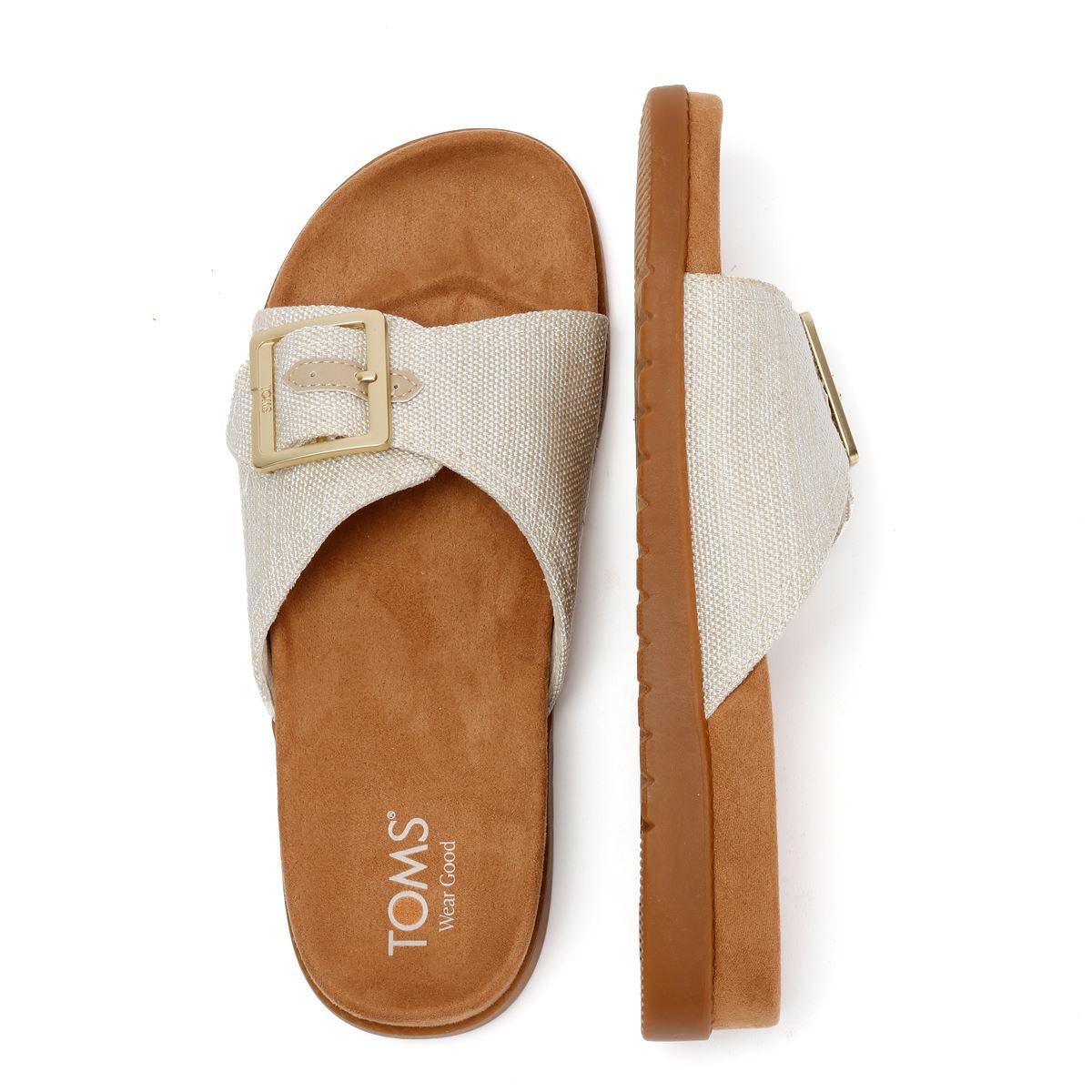 TOMS Marin Slide Textile Women's Natural Sandals