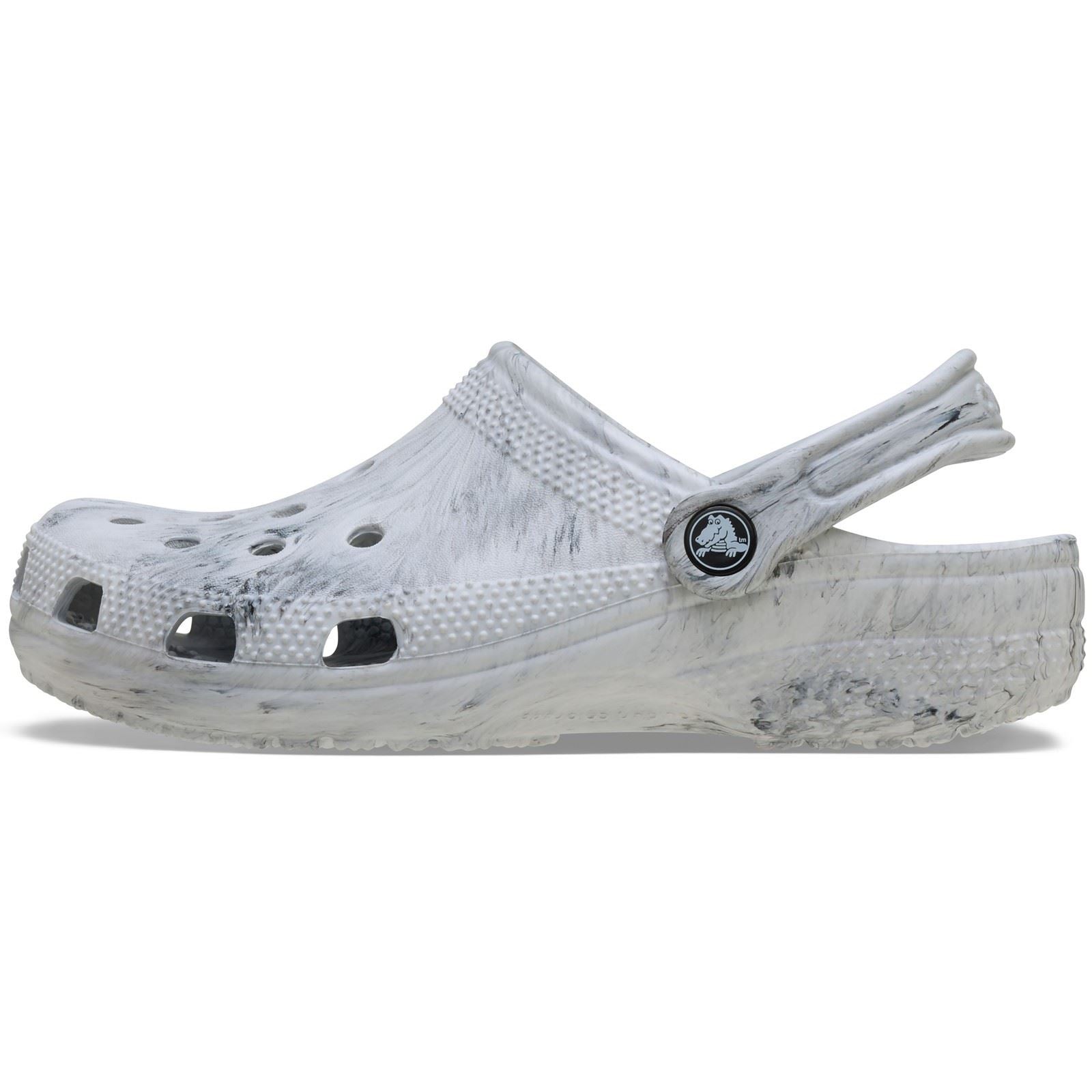 Crocs Classic Marbled Clog Synthetic White/Black Clogs