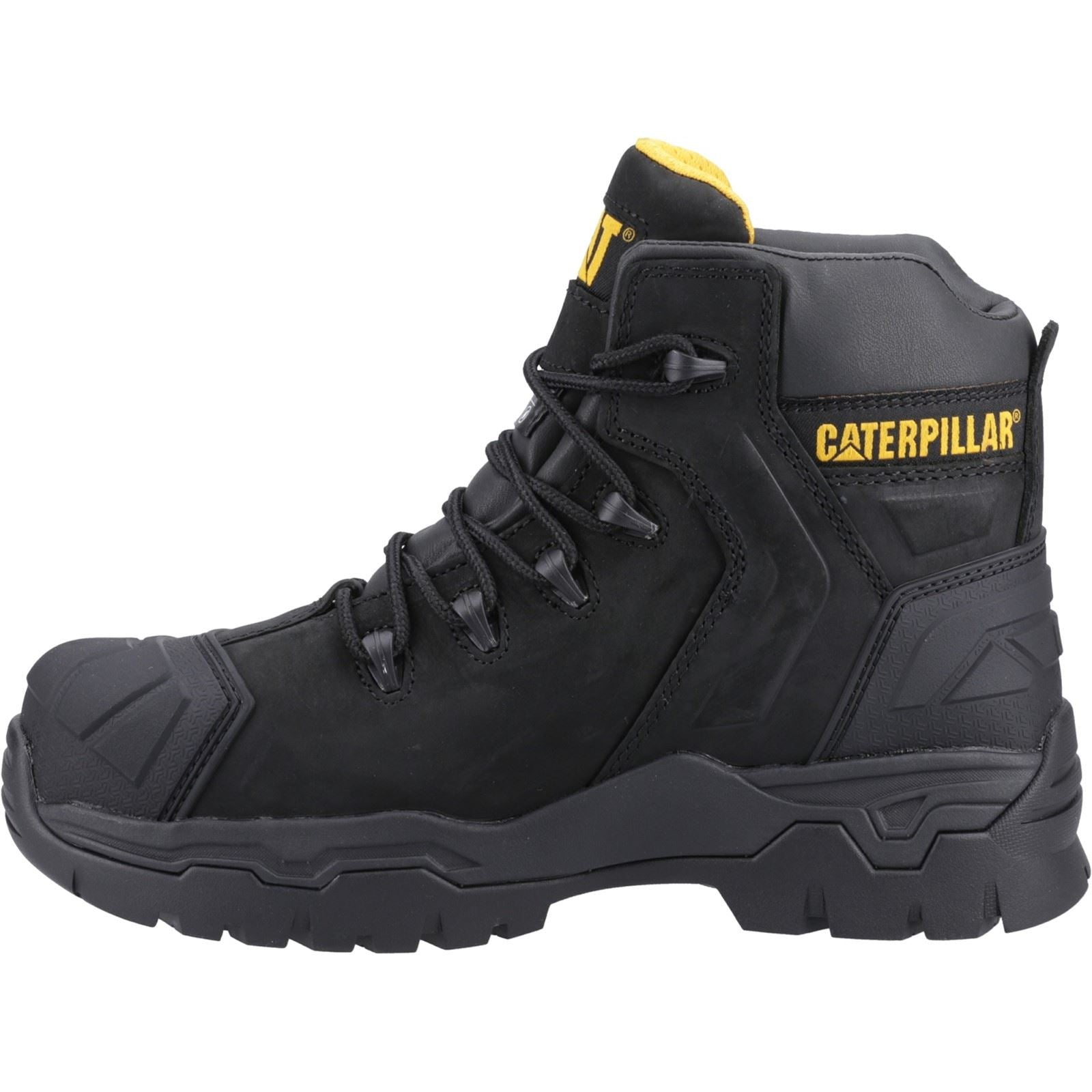 Caterpillar Everett S3 WP Leather Black Safety Boots