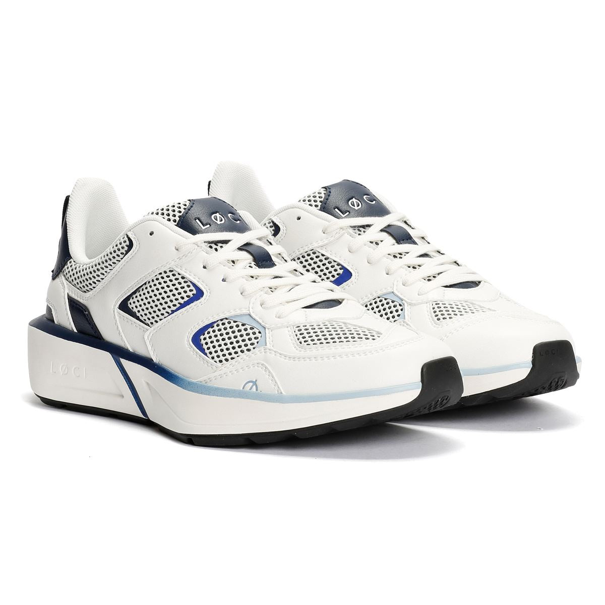LØCI VØLT White/Navy/Blue Trainers