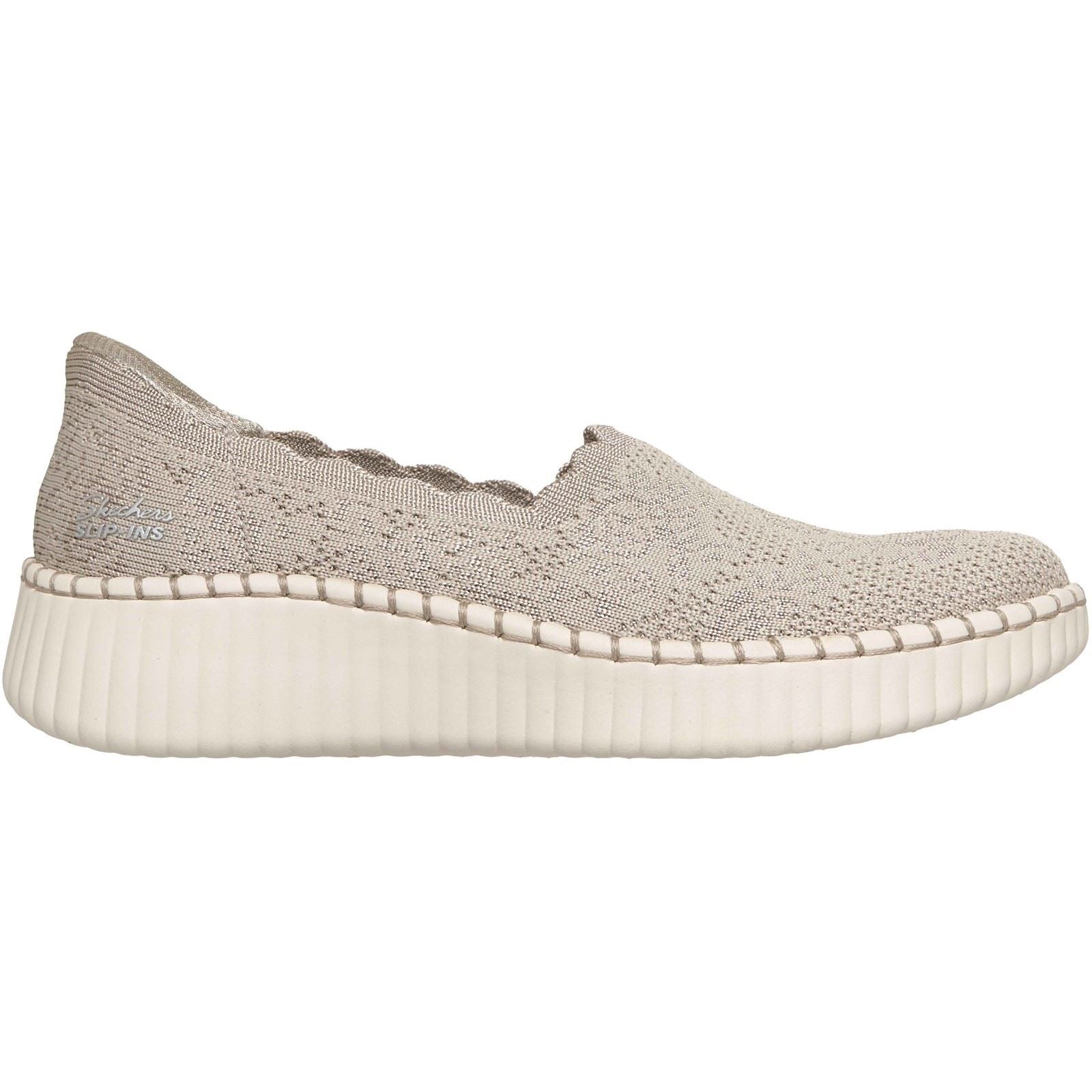 Skechers Wilshire Boulevard Polyester Women's Taupe Trainers
