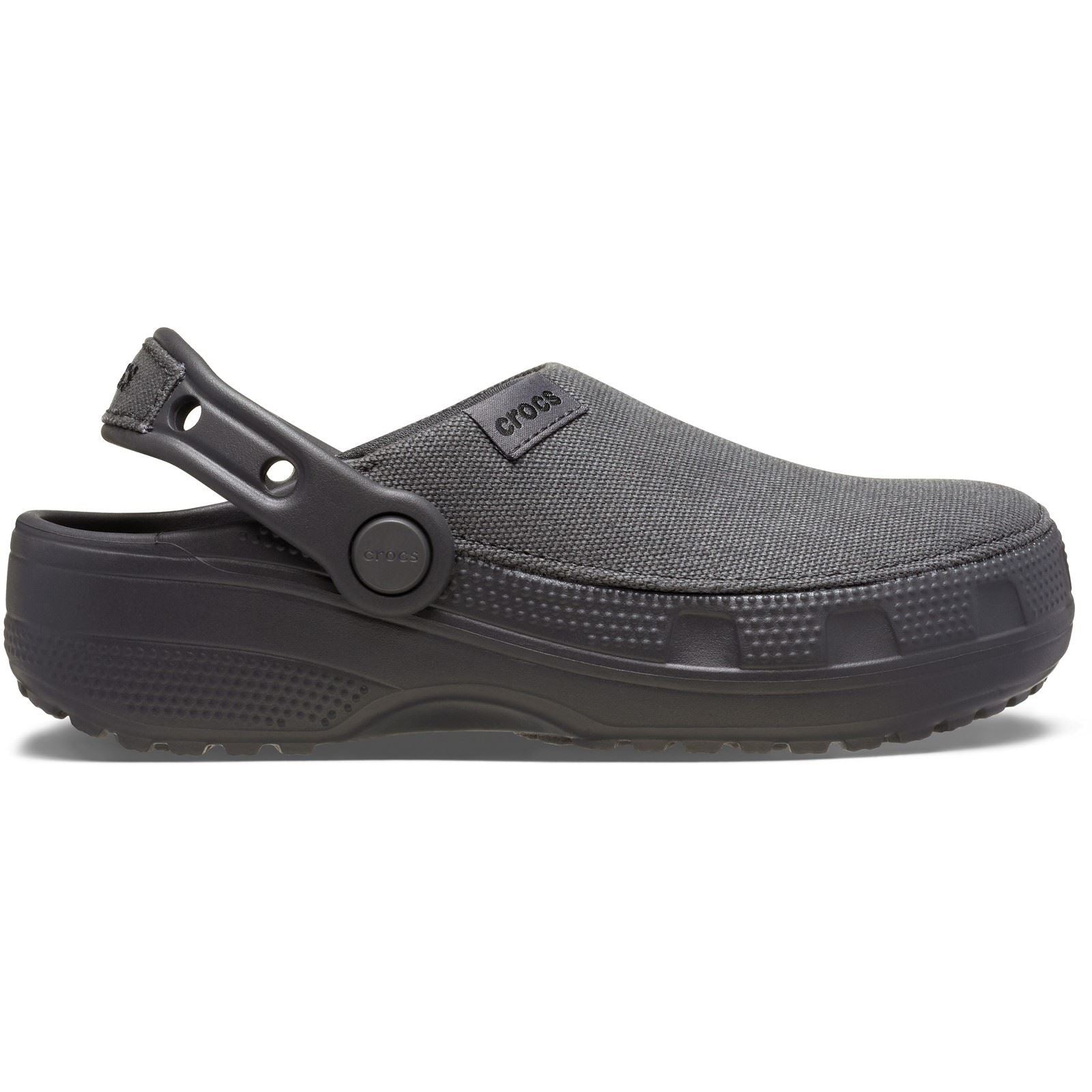 Crocs Classic Crafted Textile Blend Kids Black Clogs