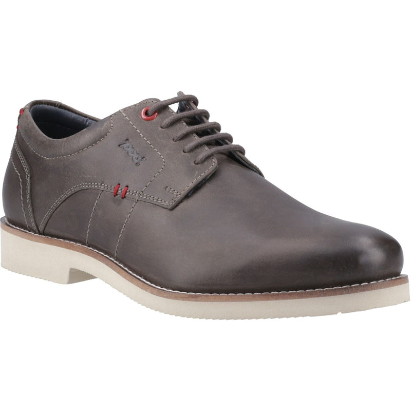 Pod Hampton Leather Men's Grey Lace-Up Shoes