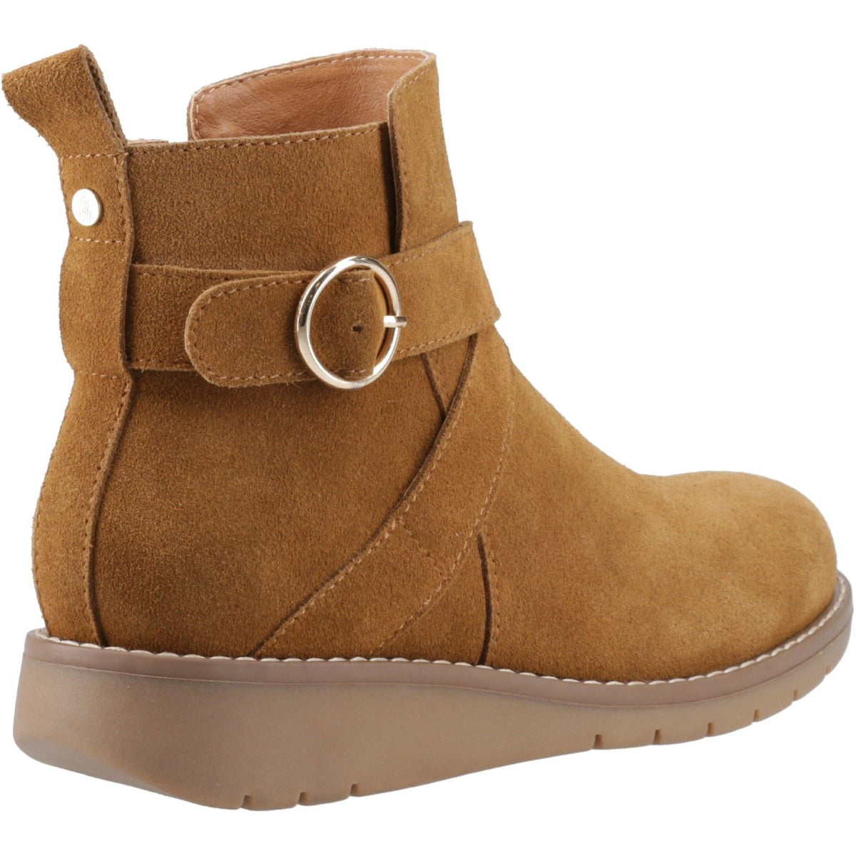 Hush Puppies Lyra Suede Women's Tan Winter Ankle Boots