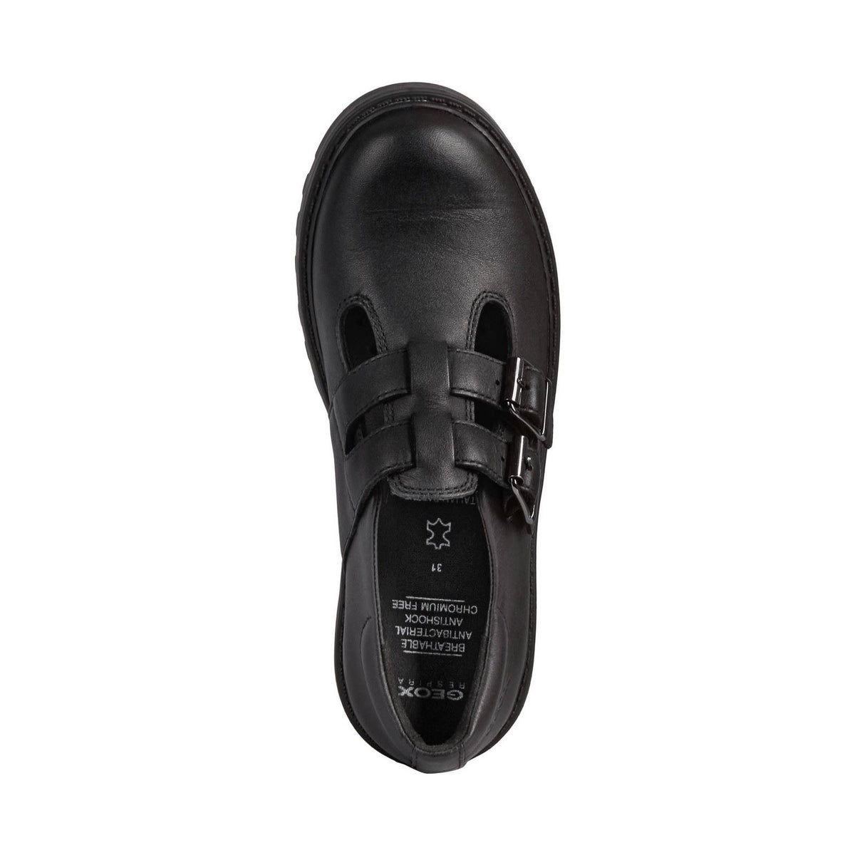 Geox Casey Leather Black Shoes