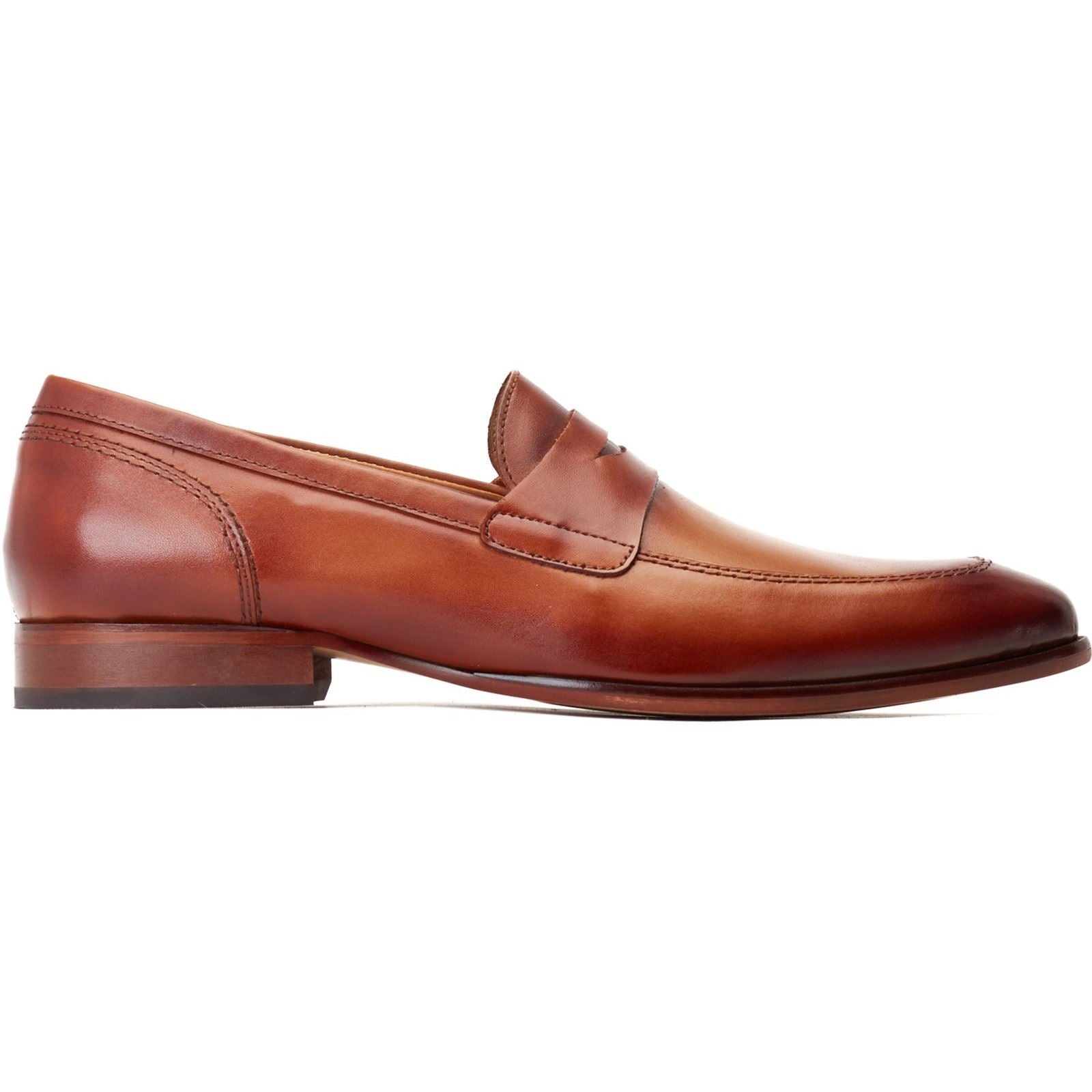 Base London Bruno Leather Men's Burnt Tan Loafers