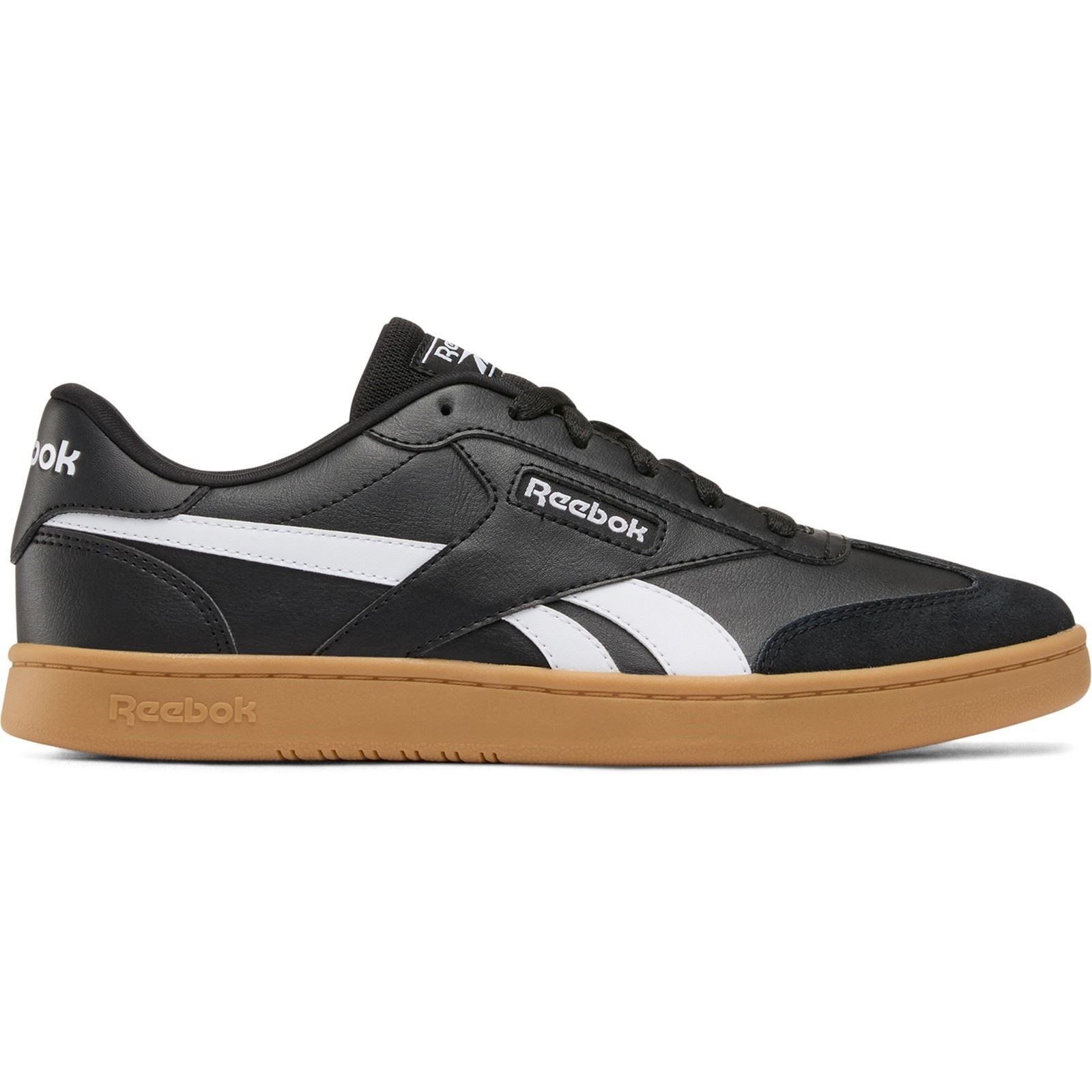 Reebok Forte Lounger Leather Men's Black/White/Gum Trainers