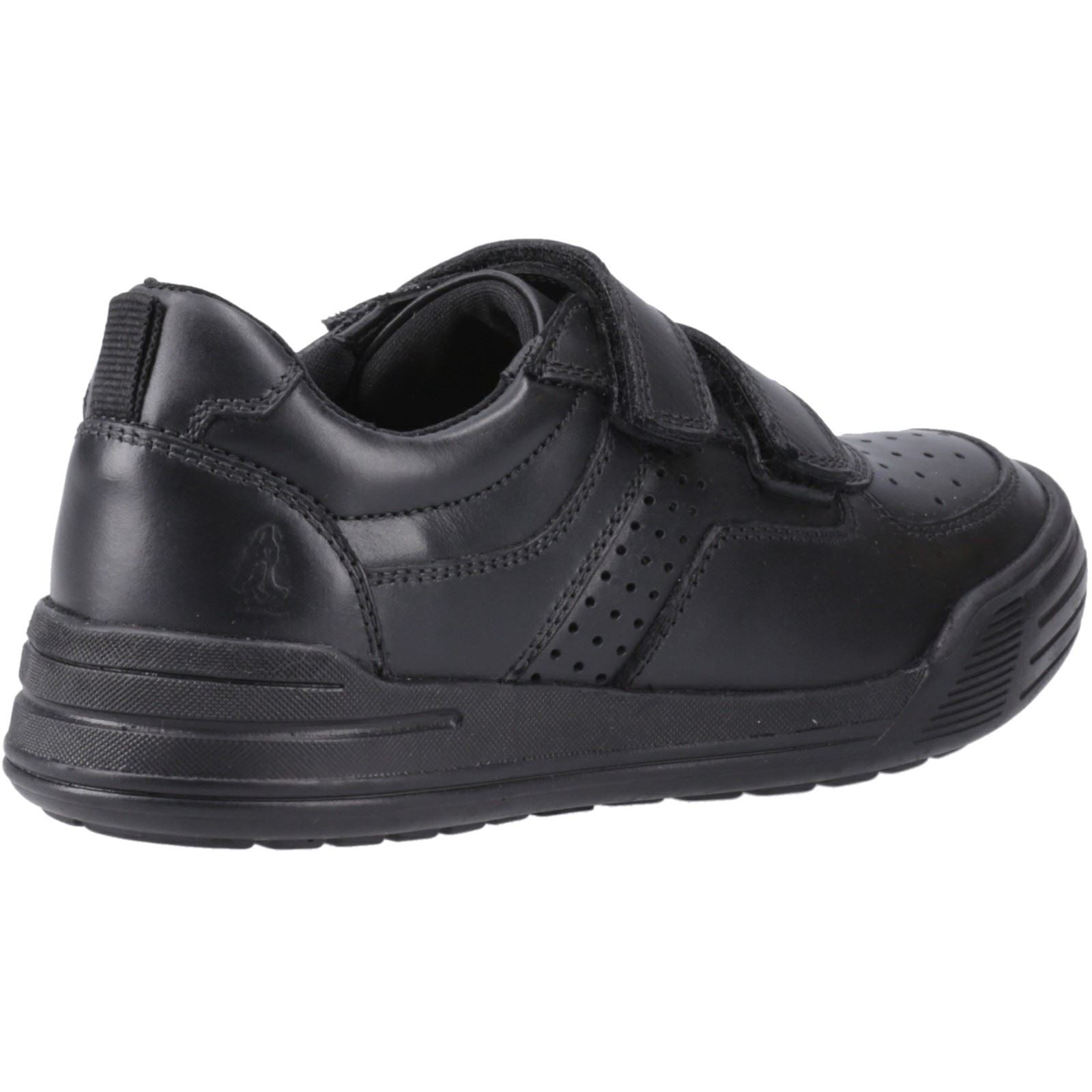 Hush Puppies Sully Leather Junior Black Shoes