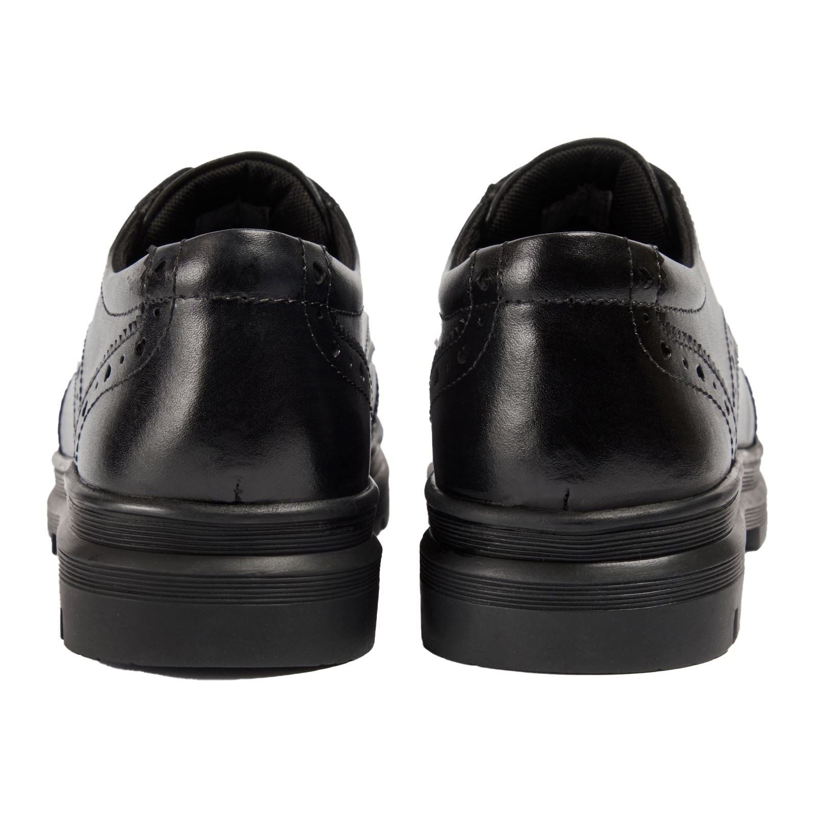 Pod Fiona Smooth Leather Youth Girl's Black Brogues