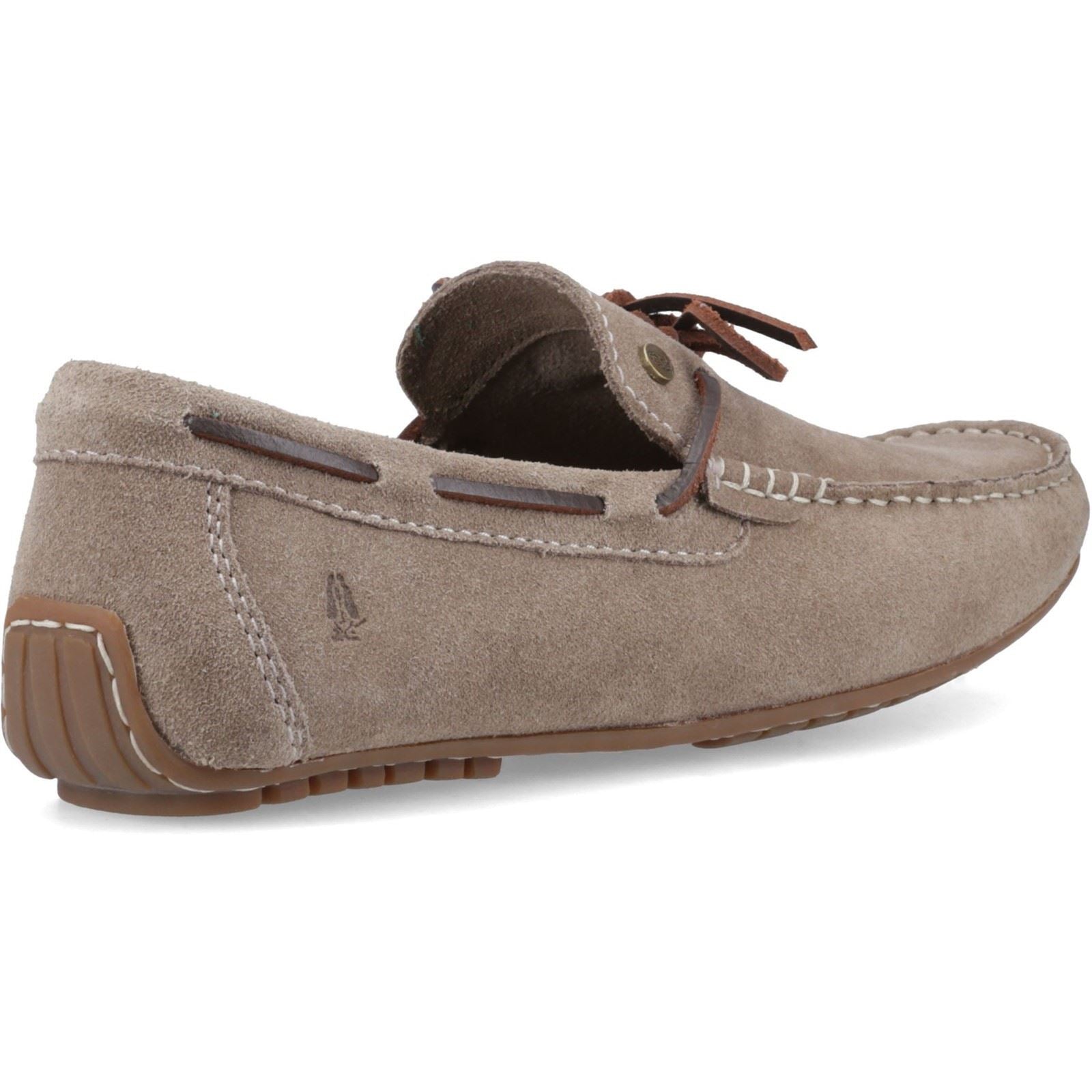 Hush Puppies Reuben Boat Shoe Suede Men's Taupe Boat Shoes