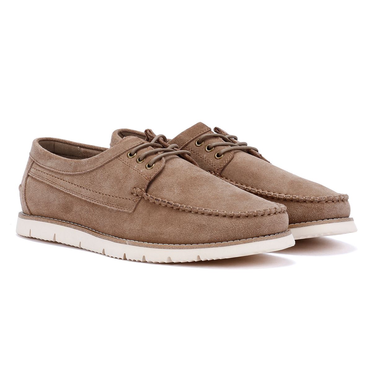 Ben Sherman Soho Suede Men's Stone Lace-Up Shoes