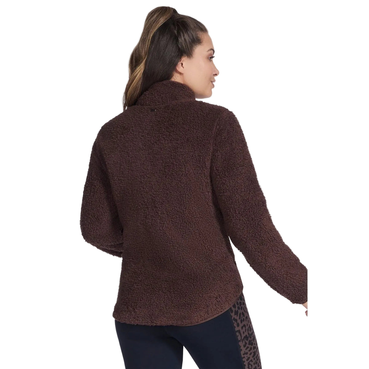 Skechers Skech-Sherpa Jacket Women's Brown Fleece Jackets