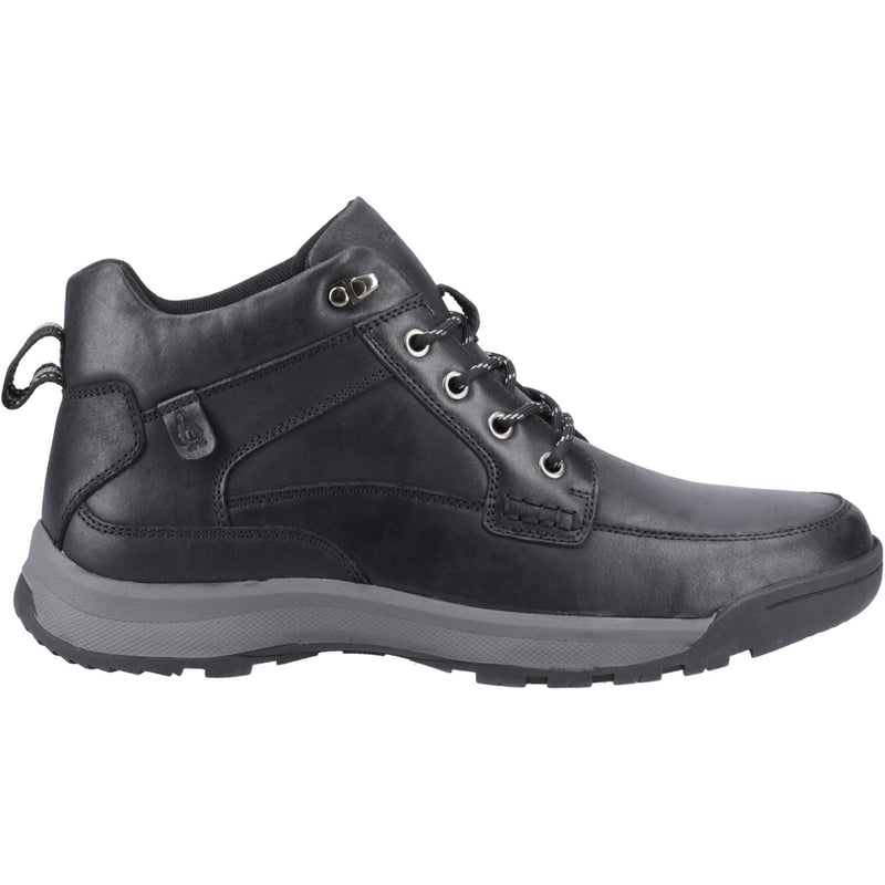 Hush Puppies Vernon Leather Men's Black Ankle Boots