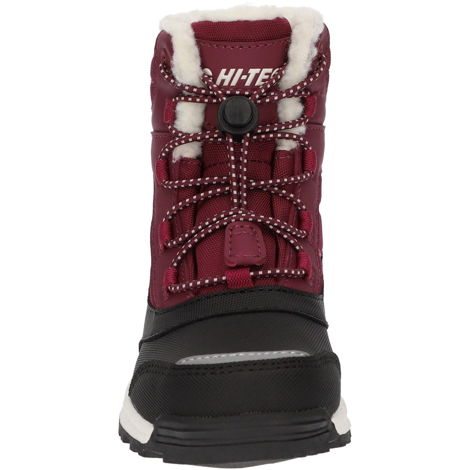 Hi-Tec Kids Leo Nylon Berry Winter Mid Calf Boots
