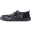 HEYDUDE Wally Funk Hunt Camo Canvas Men's Black Boat Shoes