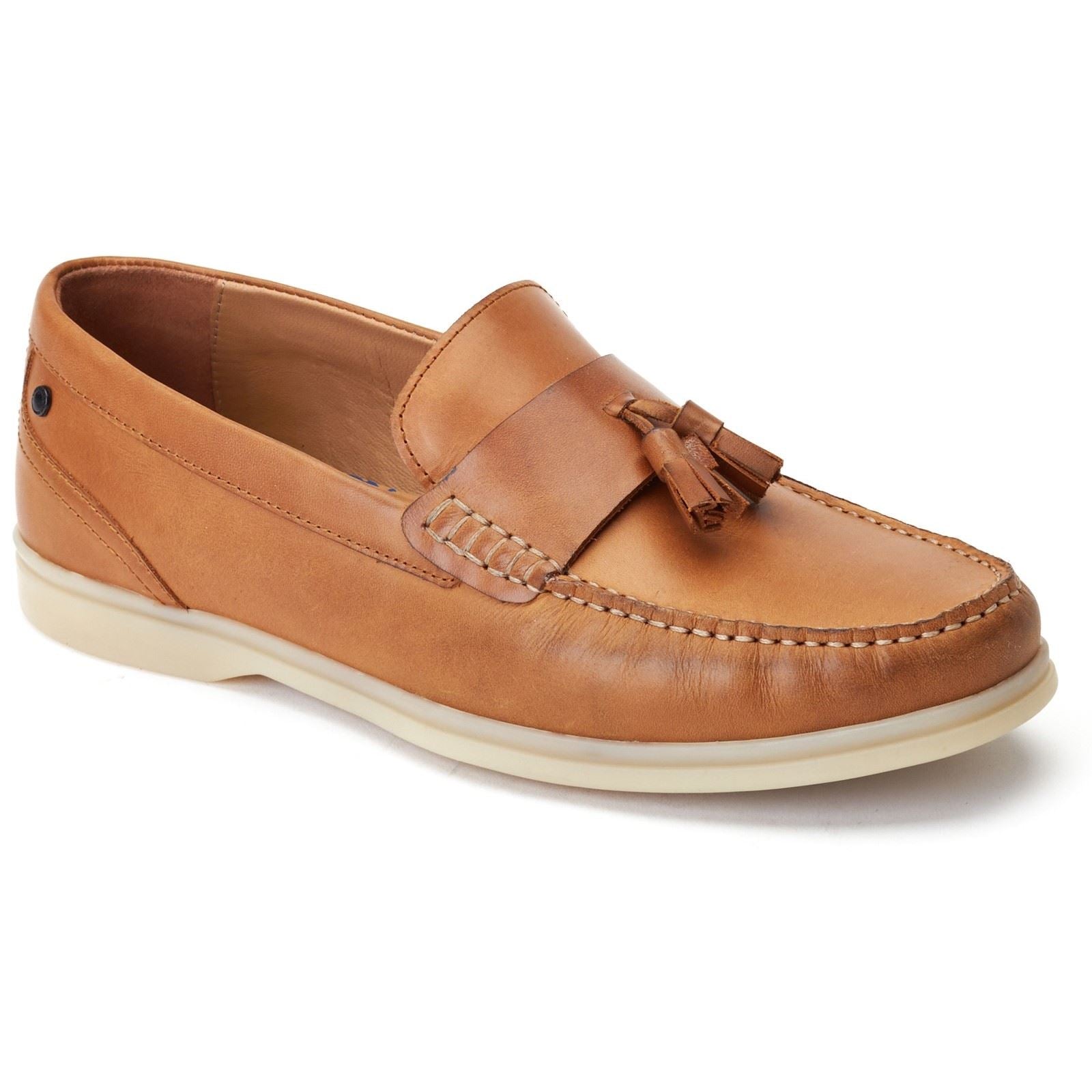 Base London Bonito Leather Men's Burnt Tan Loafers
