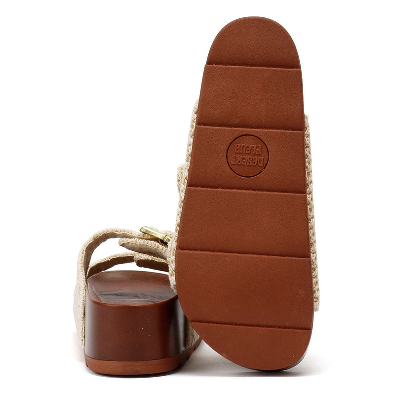 Desert Fleur Super Crochet Women's Natural Sandals