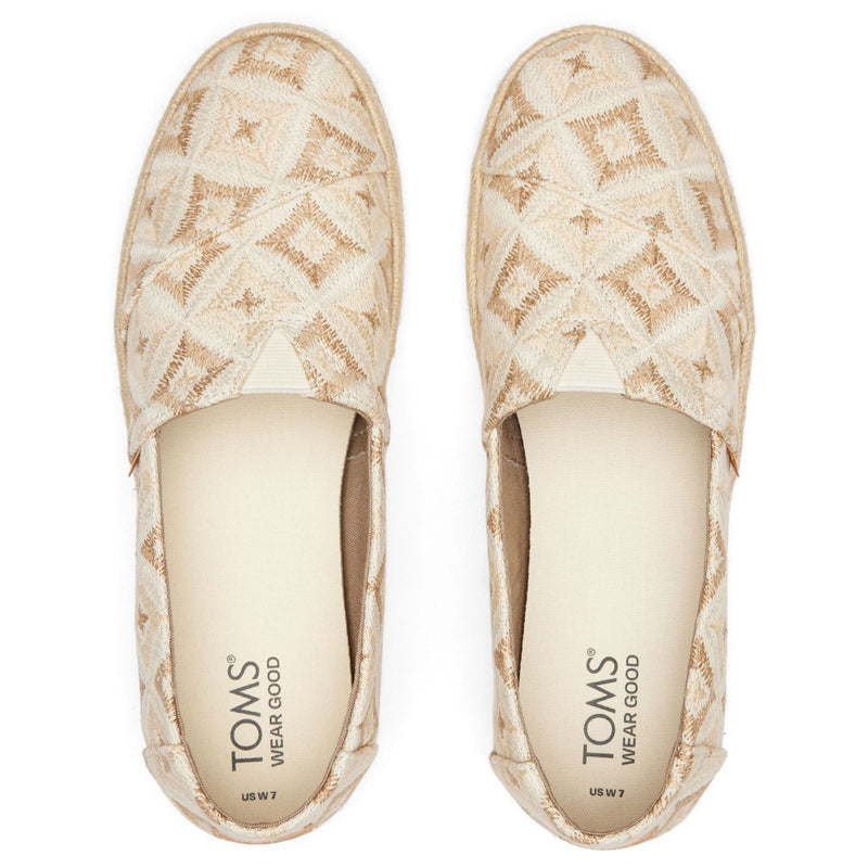 TOMS Alpargata Rope 2.0 Synthetic Women's Natural Geo Espadrilles