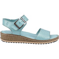 Hush Puppies Ellie Leather Women's Aqua Sandals