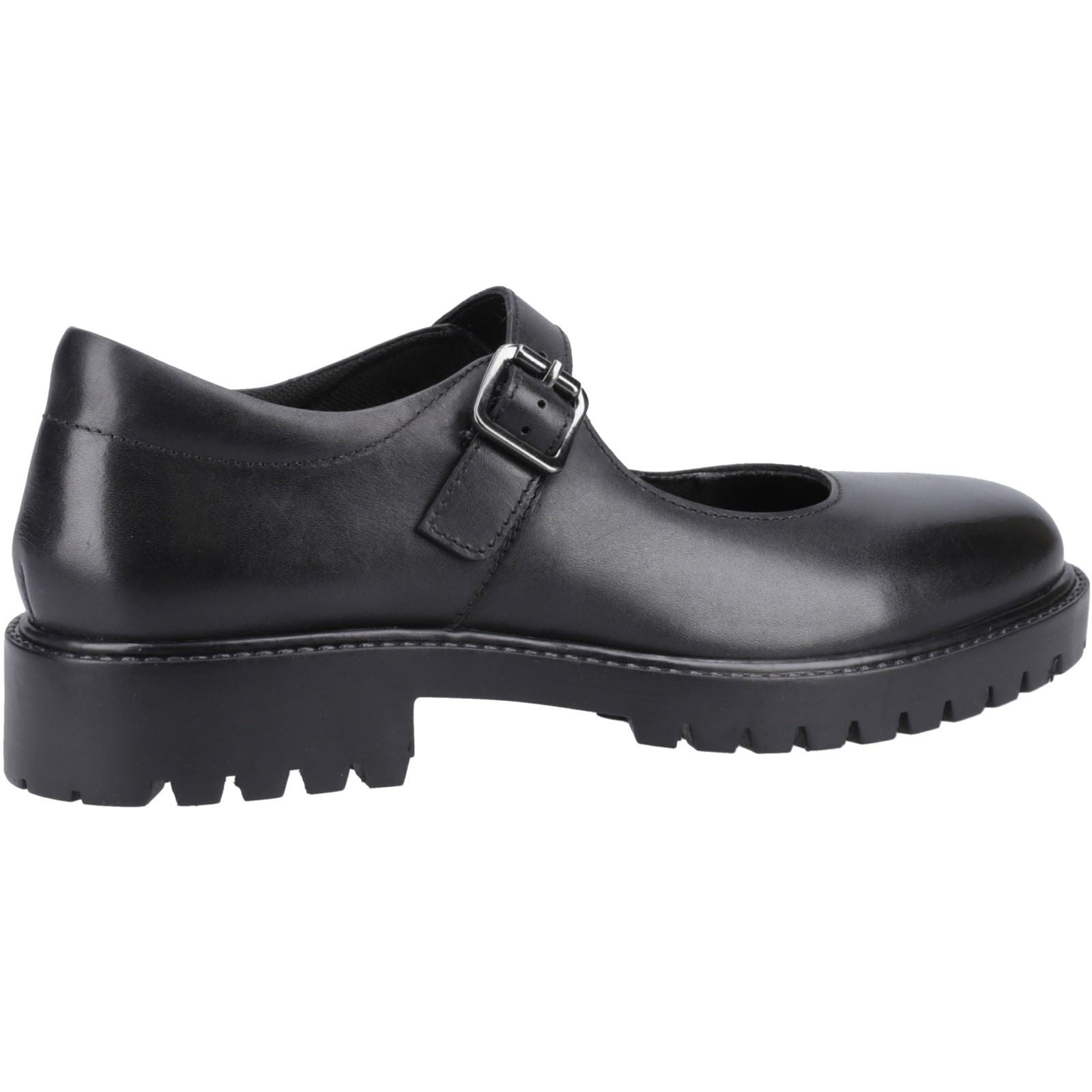 Hush Puppies Aurora Leather Youth Girl's Black Shoes