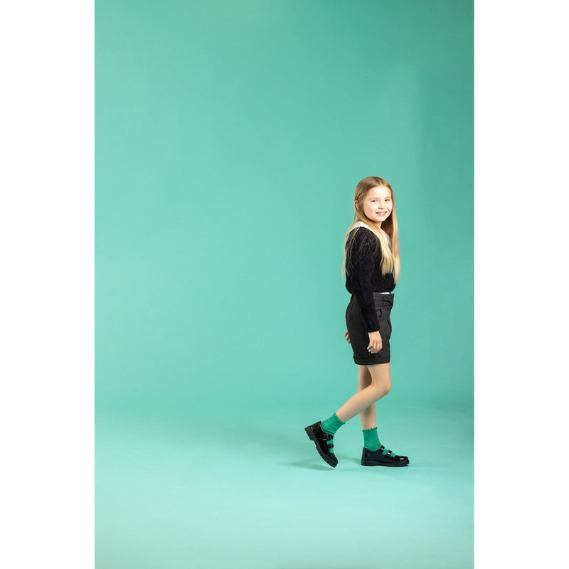 Hush Puppies Ella Patent Leather Junior Black Shoes