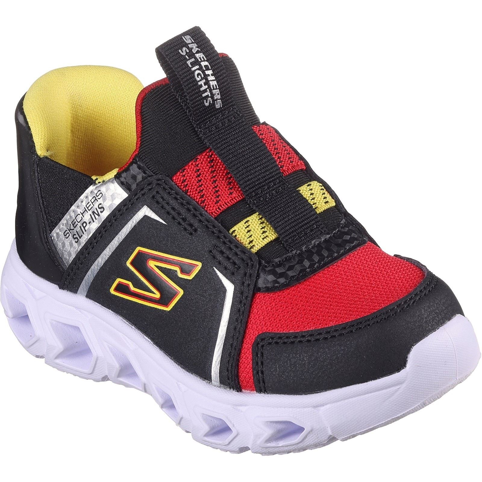 Skechers Hypno-Flash 2.0 - Vexlux Boy's Black/Red Trainers