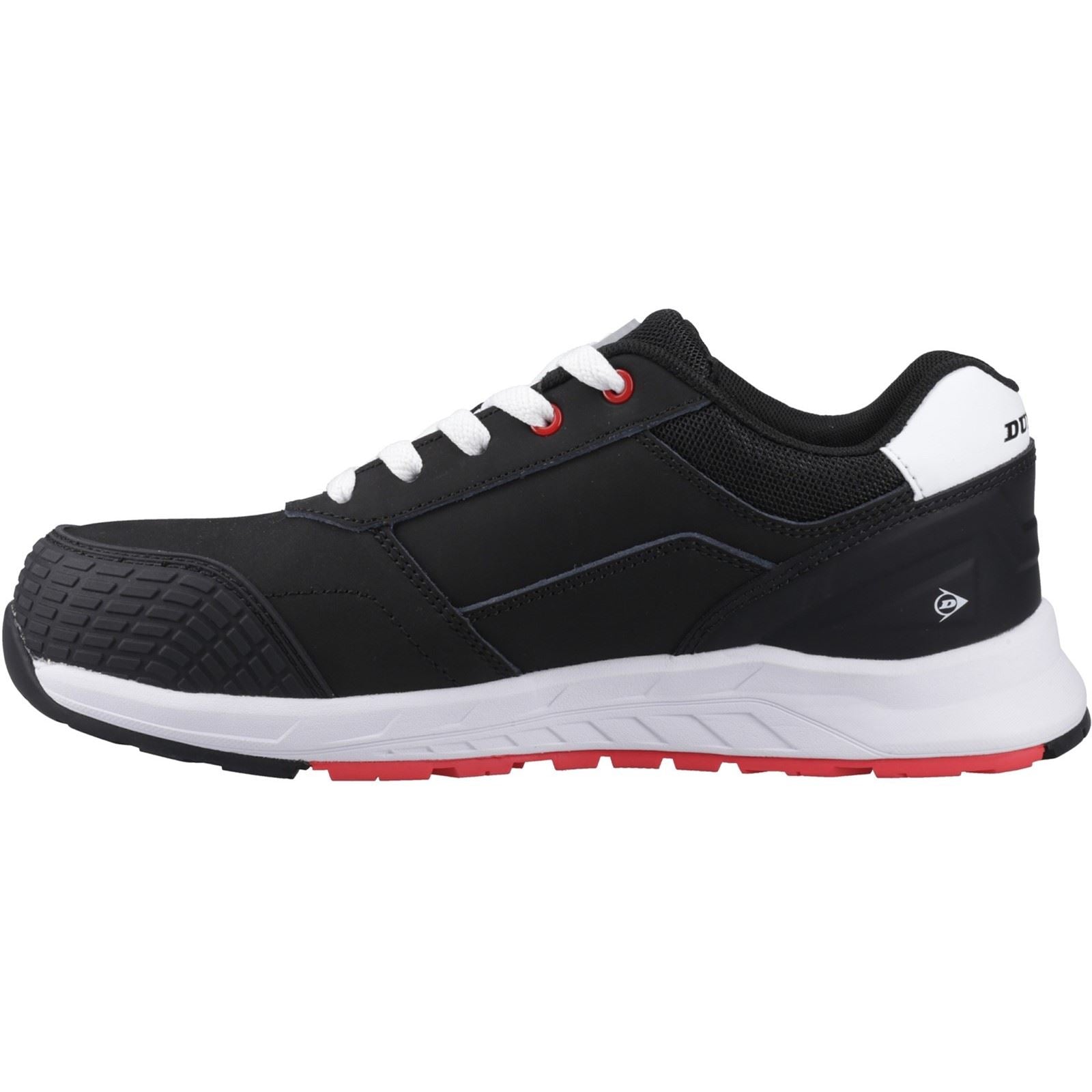 Dunlop Storm Nubuck Men's Black/White/Red Safety Trainers