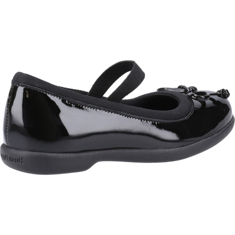 Hush Puppies Betty Patent Leather Junior Black Shoes