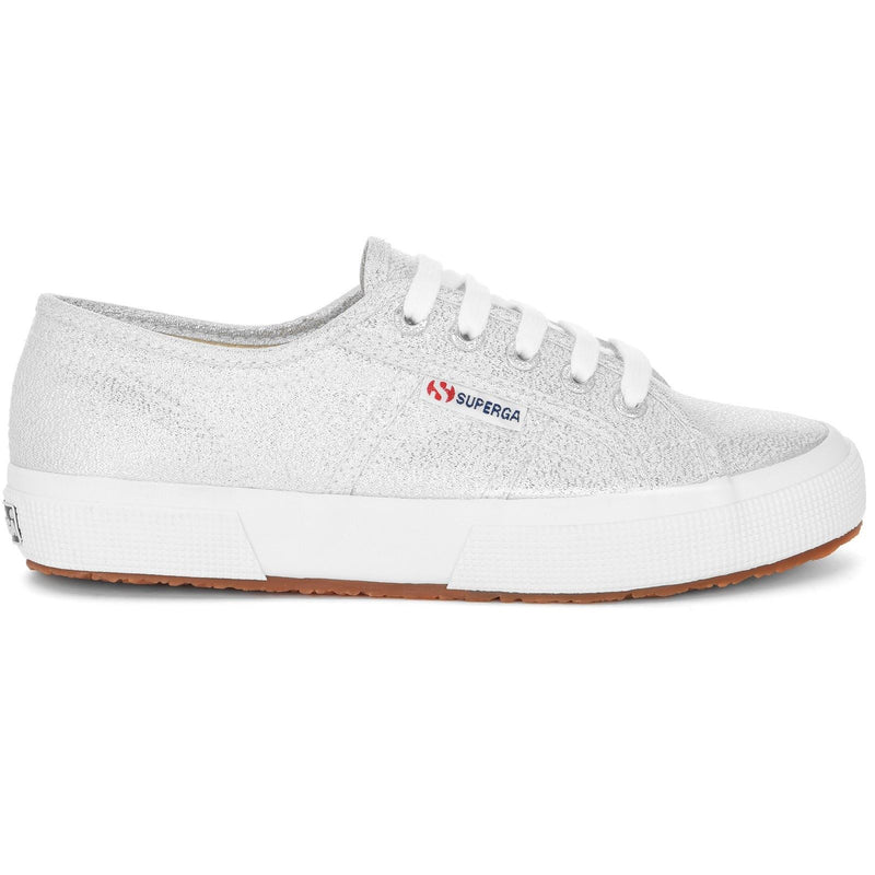Superga 2750 Lamew Synthetic Women's Grey Silver Trainers