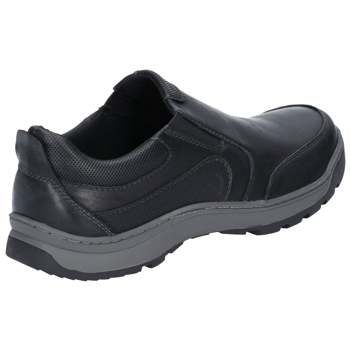 Hush Puppies Jasper Leather Men's Black Loafers