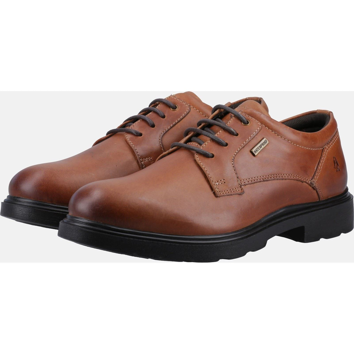 Hush Puppies Pearce Leather Men's Tan Lace-Up Shoes