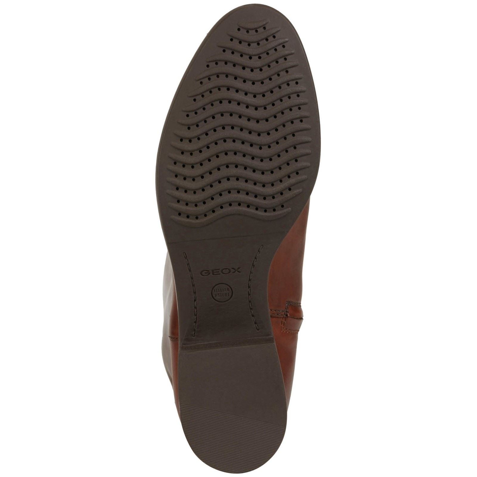 Geox D Felicity Leather Women's Brown Boots