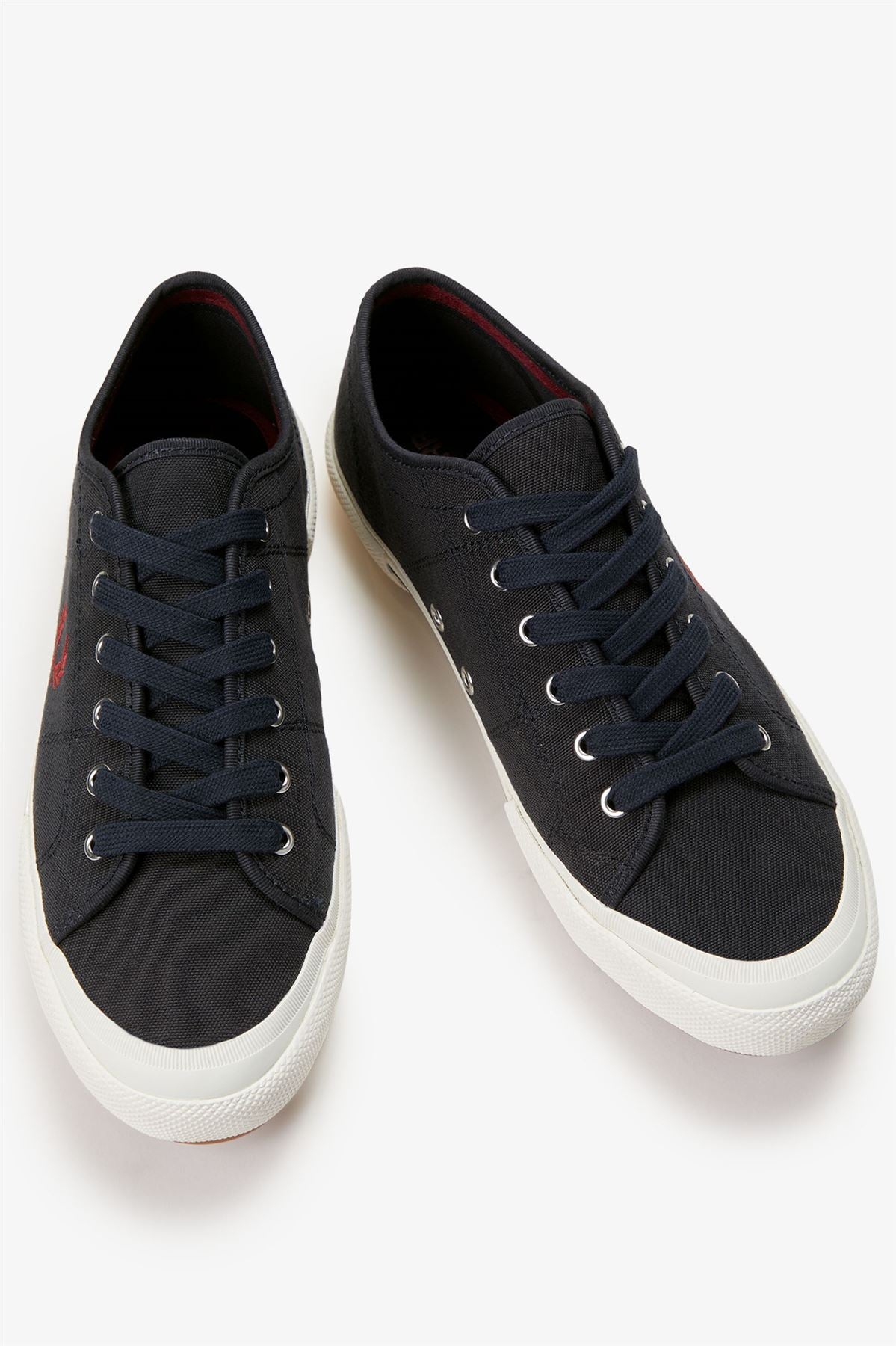 Fred Perry B708 Vintage Tennis Canvas Men's Navy/Red Trainers