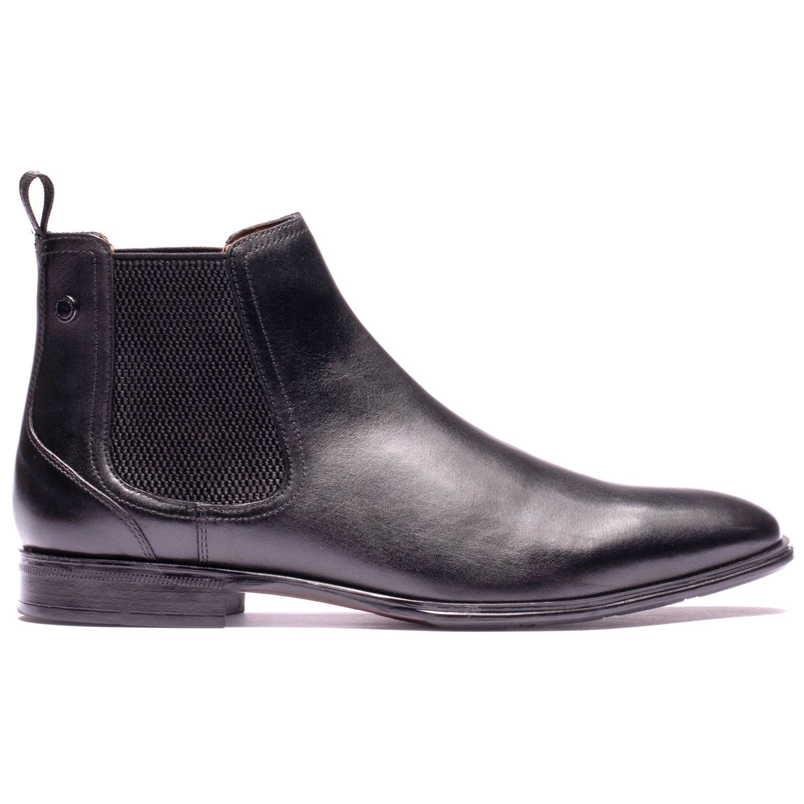 Base London Ellison Leather Men's Black Boots