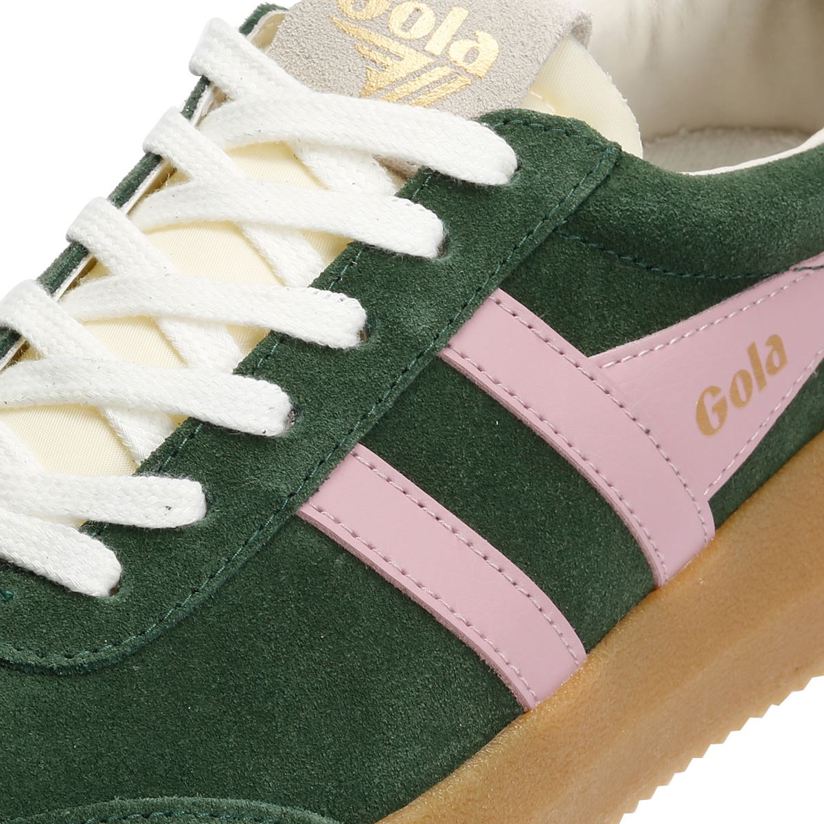 Gola Athena Suede Women's Evergreen/Candy/Jade Trainers