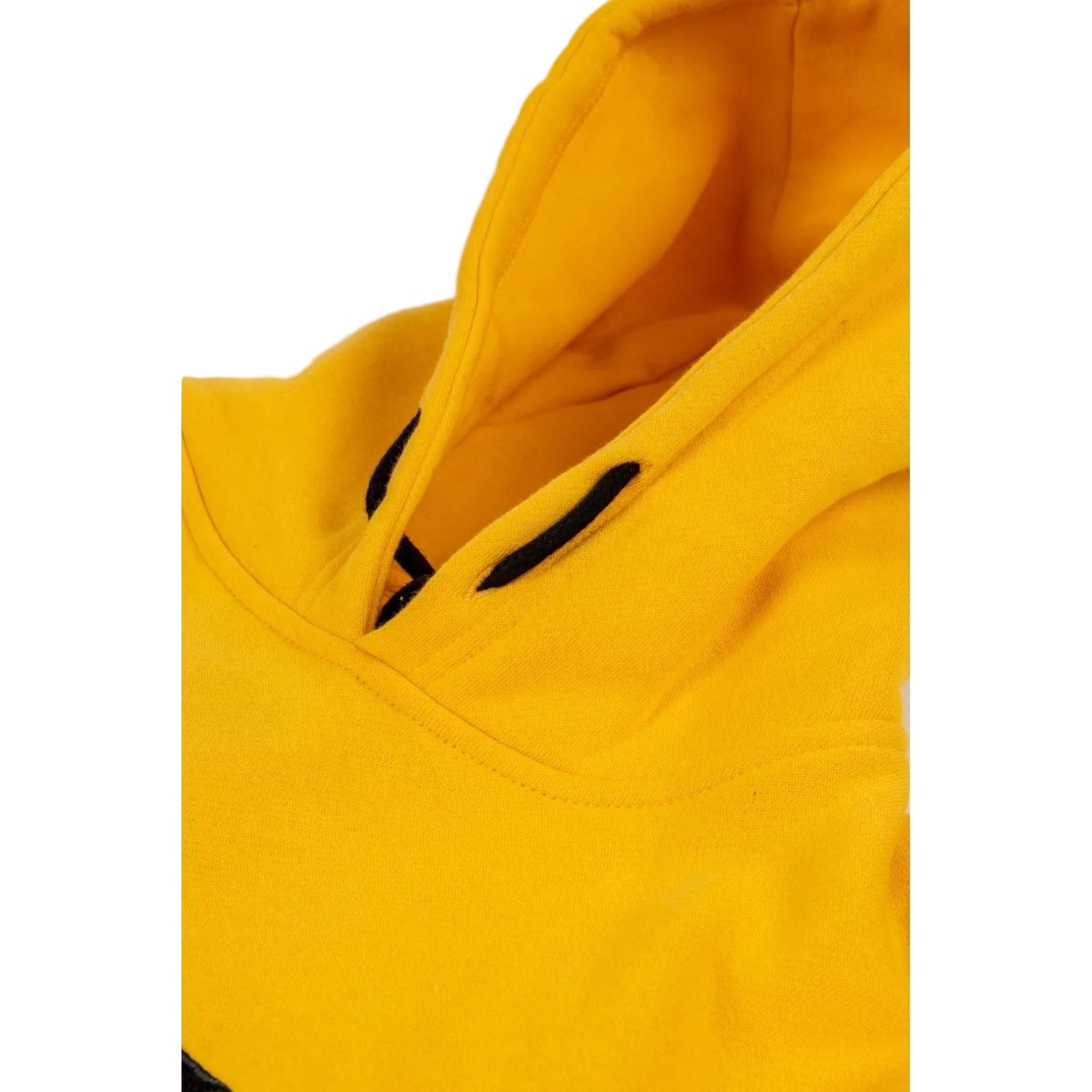 Caterpillar Trademark Cotton Men's Yellow Hooded Sweatshirt