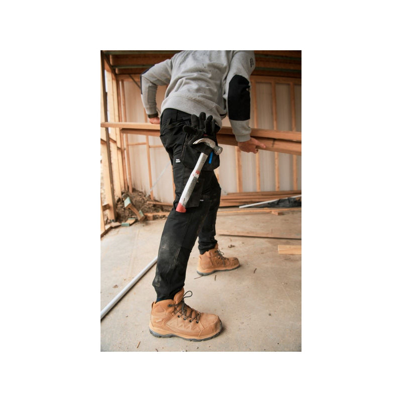 Hard Yakka Atomic Leather Wheat Safety Boots