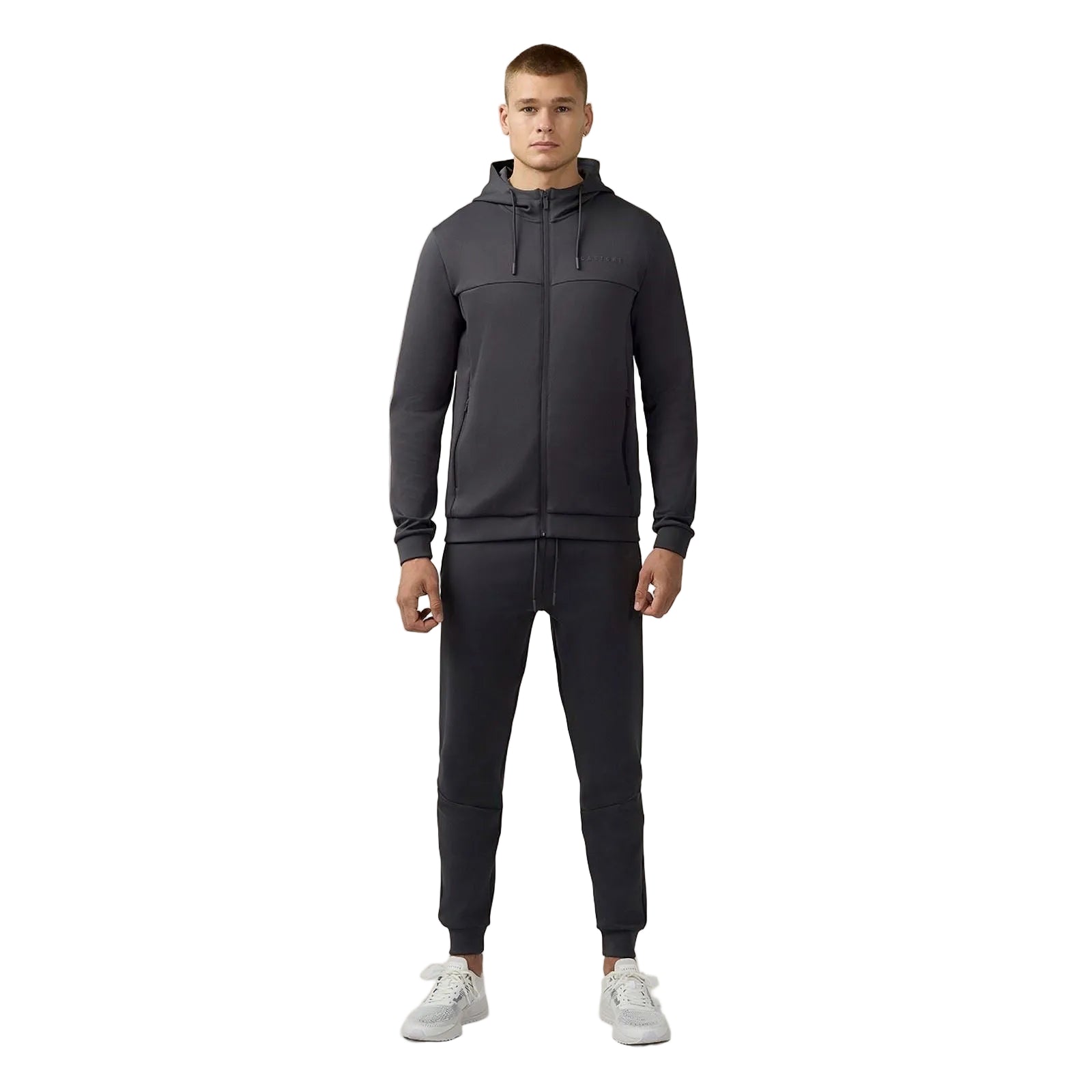 Castore Scuba Full Zip Through Hoody Polyester Men's Grey Hooded Sweatshirt