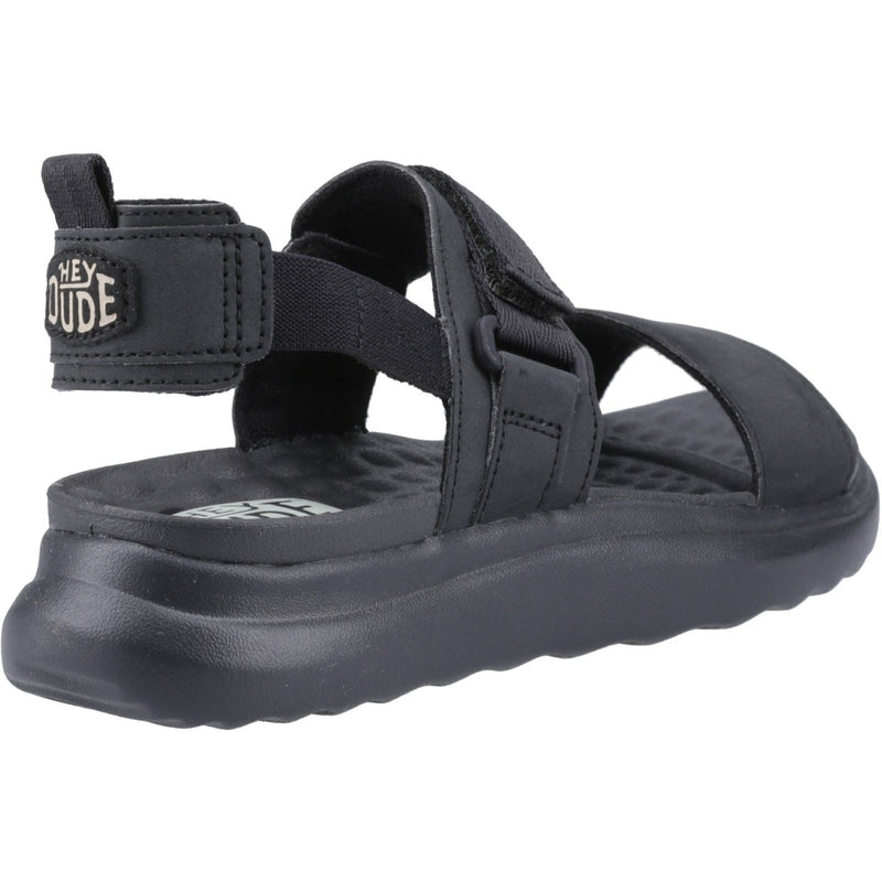 HEYDUDE Collins Mono Sport Textile Women's Black Sandals