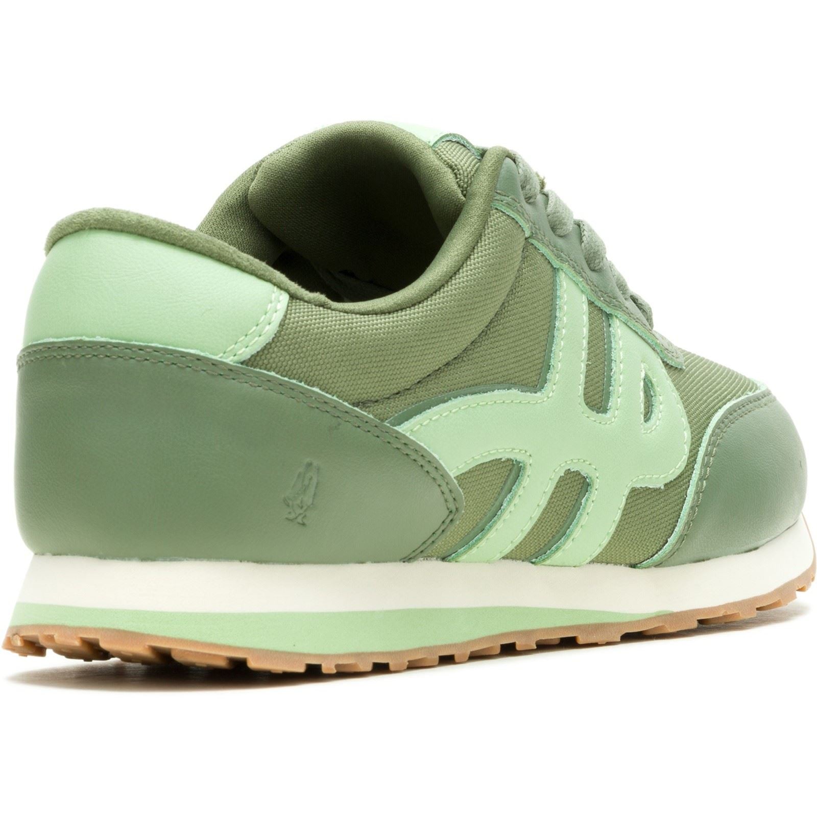 Hush Puppies Seventy8 Leather Women's Olive Trainers