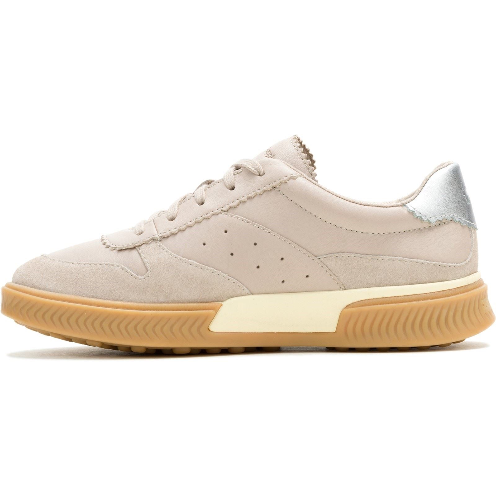 Hush Puppies Mae Leather Women's Taupe Trainers