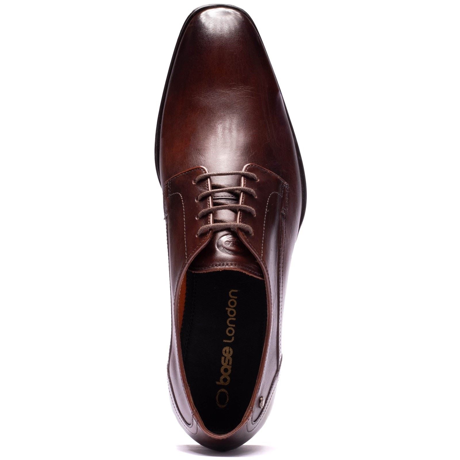 Base London Vance Leather Men's BROWN Derby Shoes