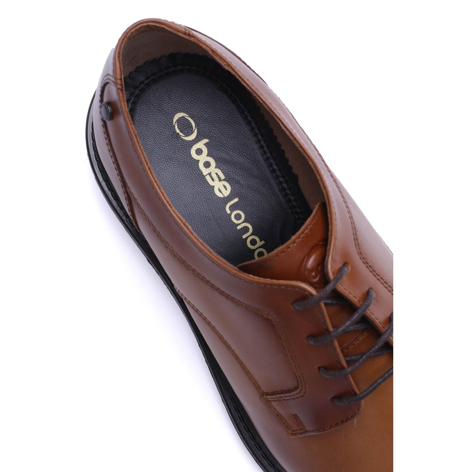 Base London Carter Leather Men's TAN Derby Shoes