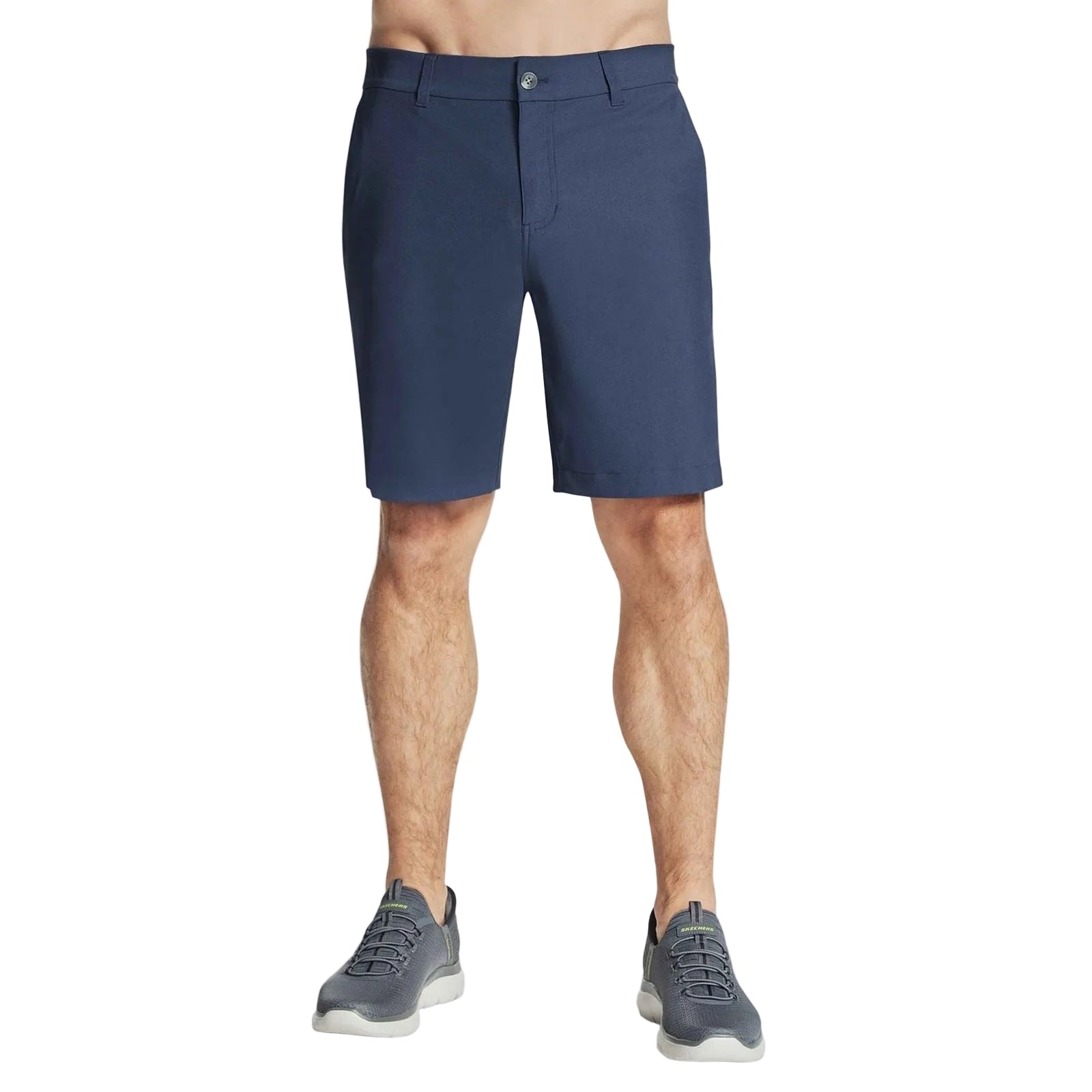 Skechers Premium Everywhere 9 Inch Polyester Men's Grey Knee-Length Shorts