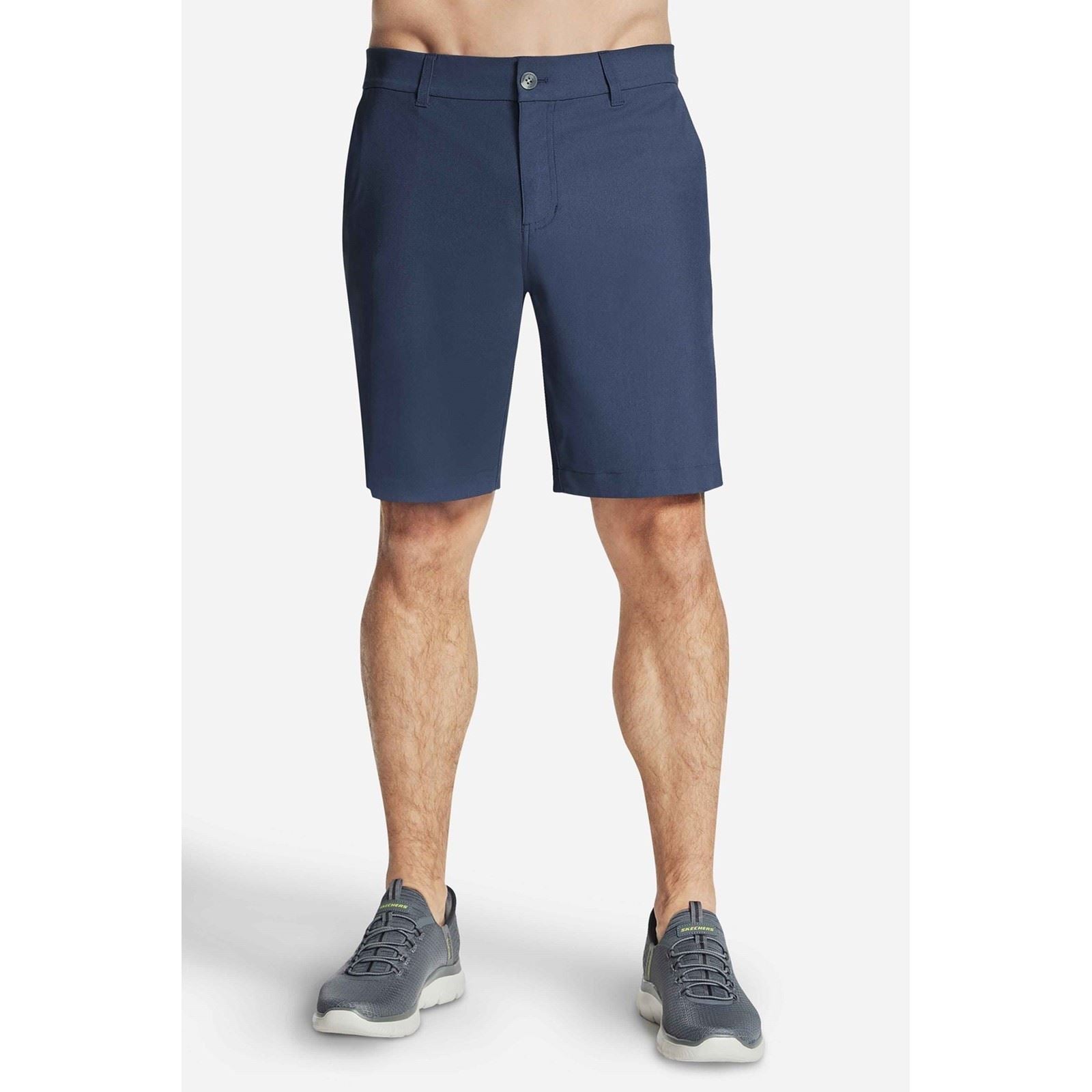 Skechers Premium Everywhere 9 Inch Polyester Men's Grey Knee-Length Shorts