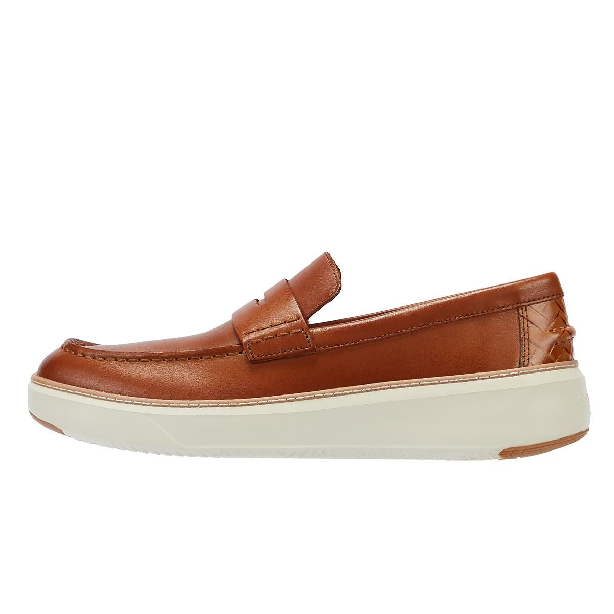 COLE HAAN TOPSPIN MEN'S TAN LEATHER LOAFERS