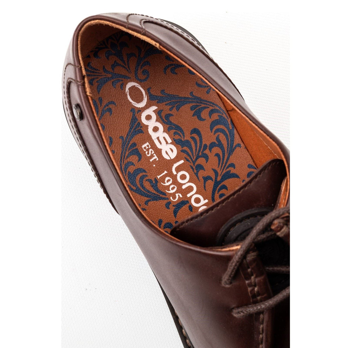 Base London Carbon Leather Men's Brown Moccasins Shoes